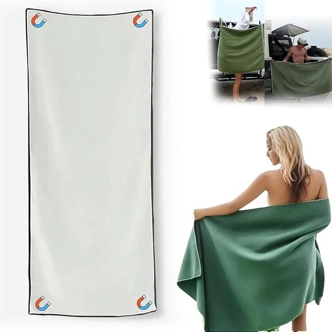 Outdoor magnetic quick-dry beach towel