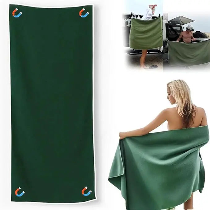 Outdoor magnetic quick-dry beach towel