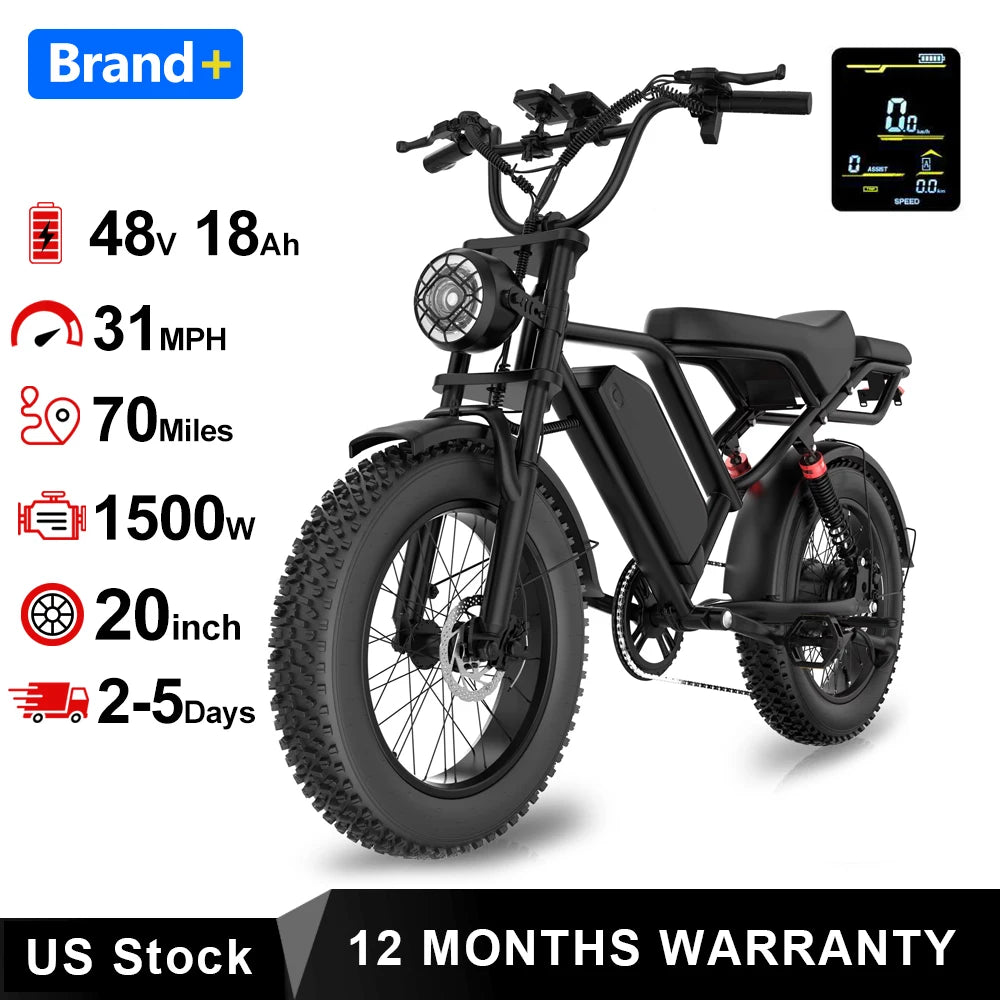 Electric Bike 20" Fat Tire