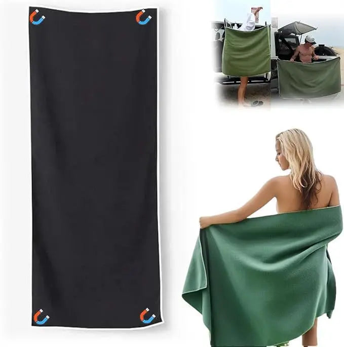 Outdoor magnetic quick-dry beach towel