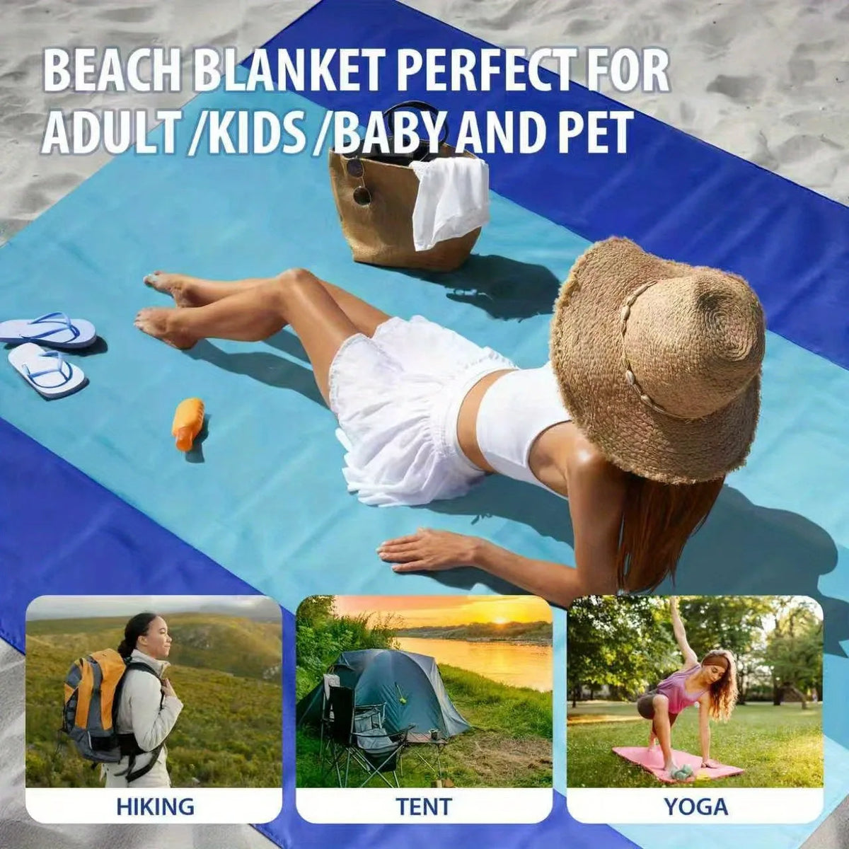 Large Oversized Sandproof Beach Blanket