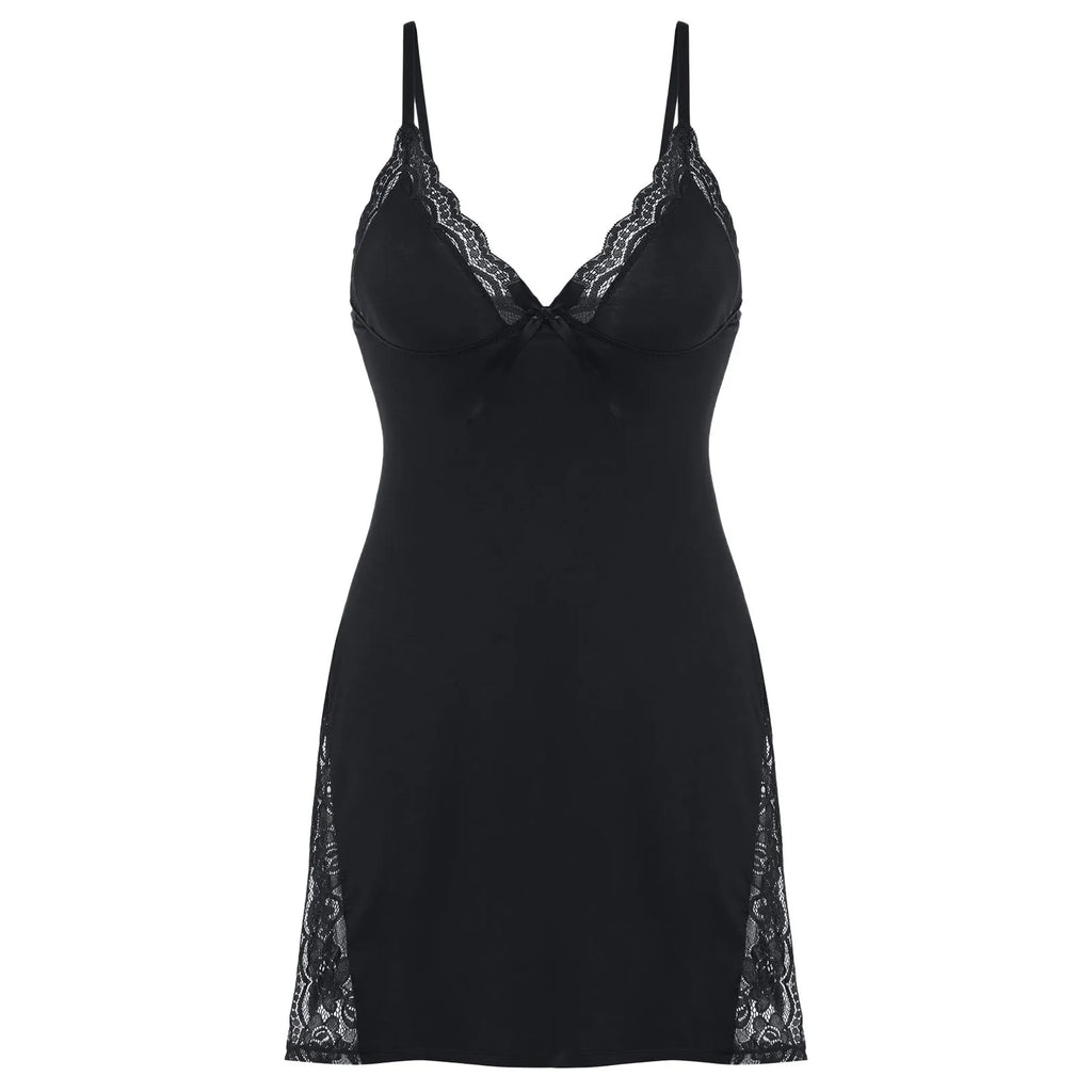 Lace Split Nightgown