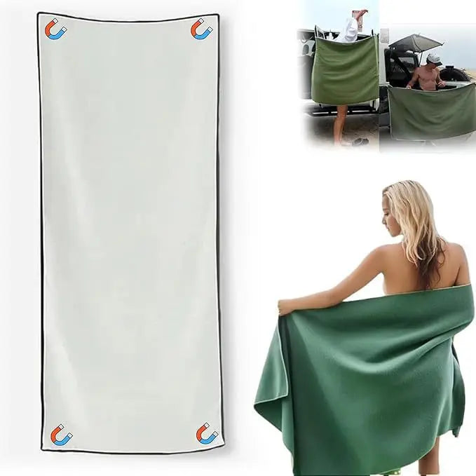 Outdoor magnetic quick-dry beach towel