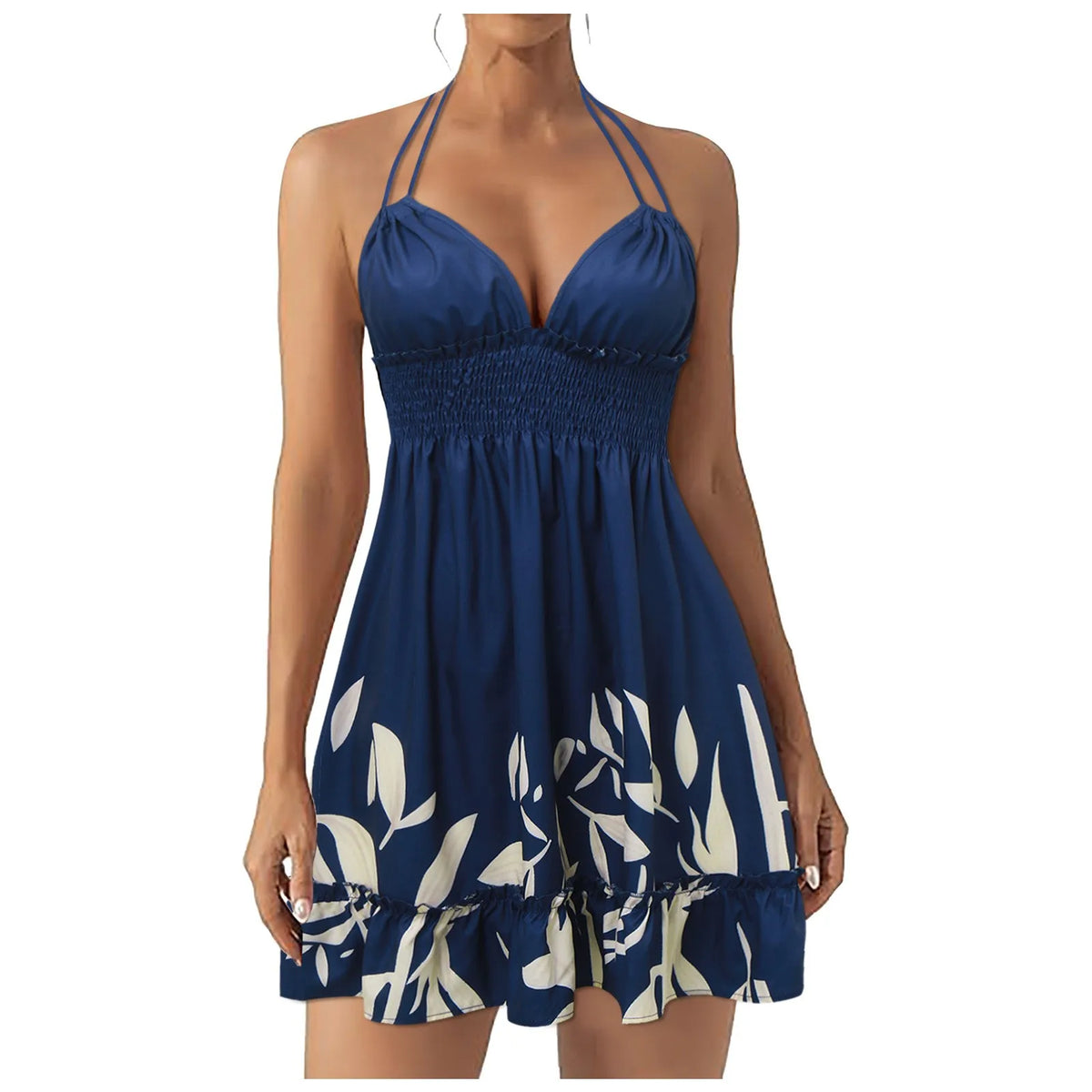 V Neck Sleeveless Dress